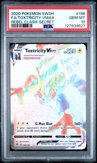 TOXTRICITY VMAX - 2020 SWSH REBEL CLASH - PSA 10 π