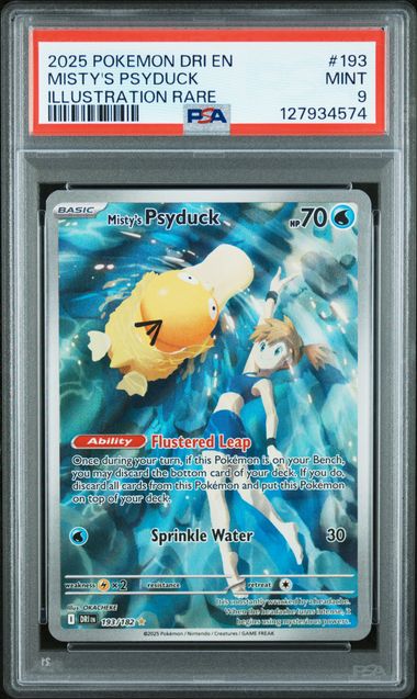 MISTY'S PSYDUCK - 2025 SV DESTINED RIVALS 193 - PSA 9