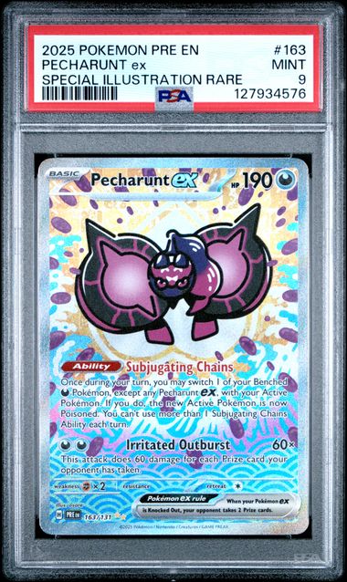 PECHARUNT EX - 2025 SV PRISMATIC EVOLUTION 163 - PSA 9