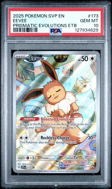 EEVEE - 2025 SVP PRISMATIC EVOLUTIONS ETB 173 - PSA 10 π