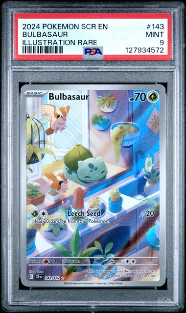 BULBASAUR - 2024 SV STELLAR CROWN 143 - PSA 9