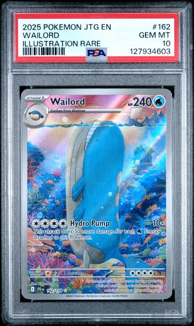 WAILORD - 2025 JOURNEY TOGETHER 162 - PSA 10 π