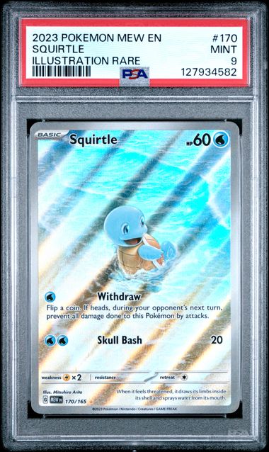 SQUIRTLE - 2023 SV 151 MEW 170 - PSA 9