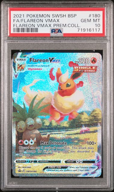 FLAREON VMAX - 2021 SWSH PREMIUM COLLECTION 180 - PSA 10 💎