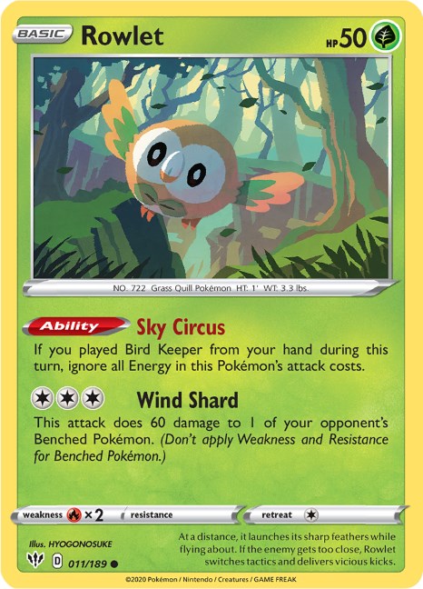 Rowlet [SWSH03 - 011/189]