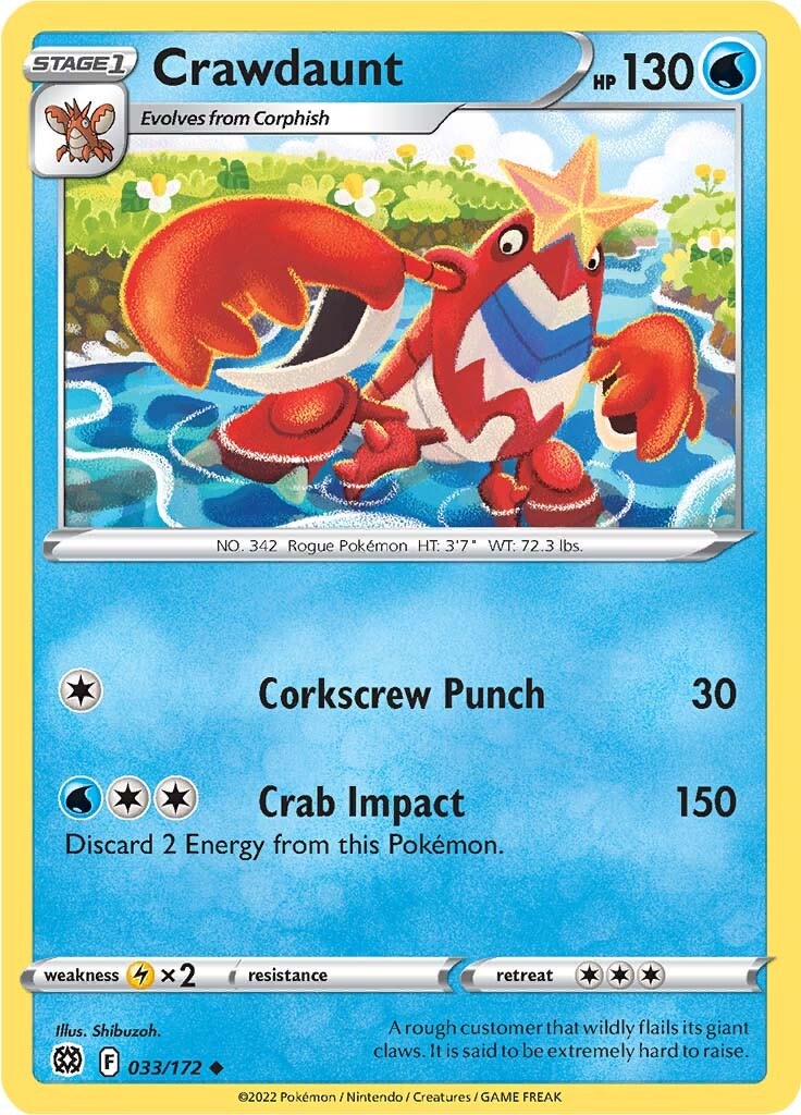 Crawdaunt [SWSH09 - 033]