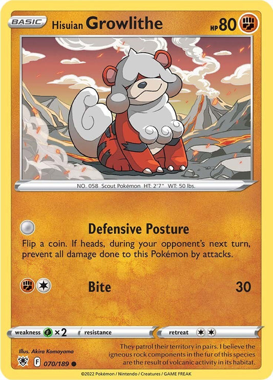 Hisuian Growlithe [SWSH10 - 070]