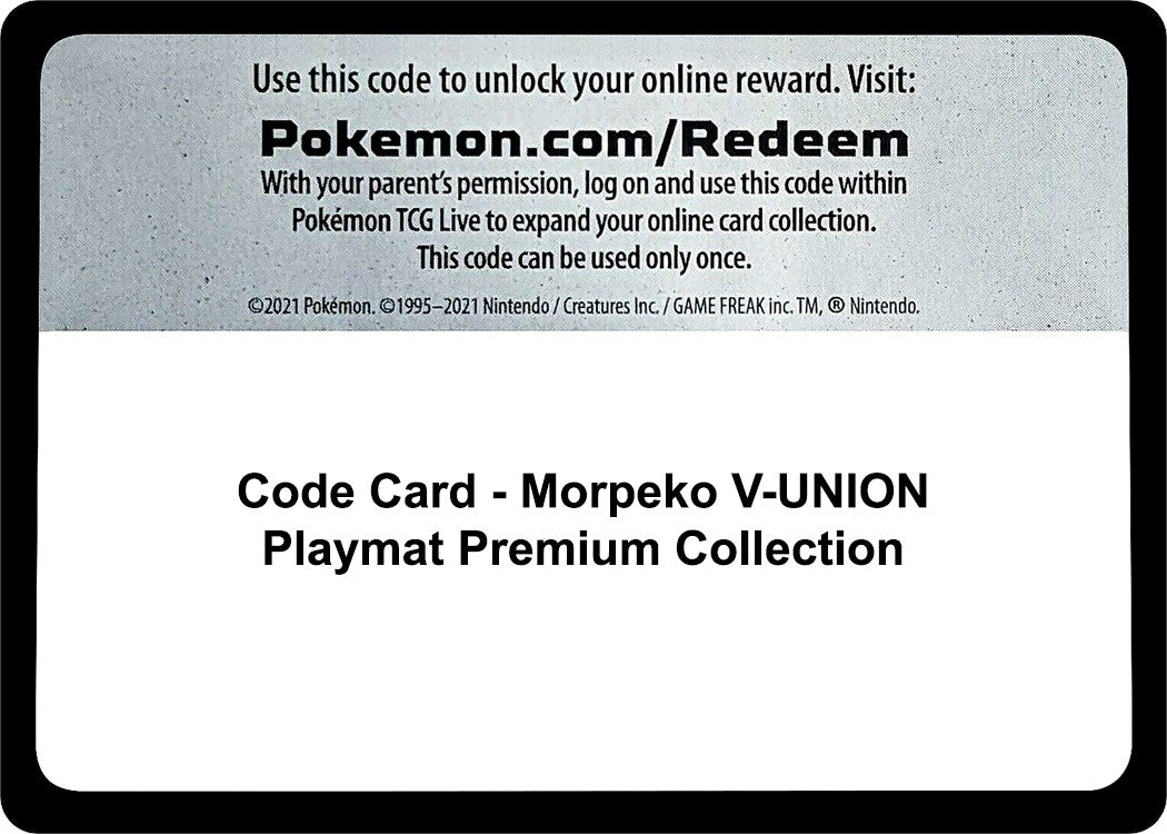 Code Card - Morpeko V-UNION Playmat Premium Collection [CRZ - 000]