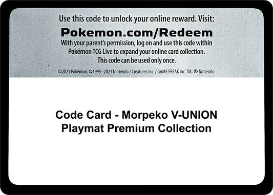 Code Card - Morpeko V-UNION Playmat Premium Collection [CRZ - 000]