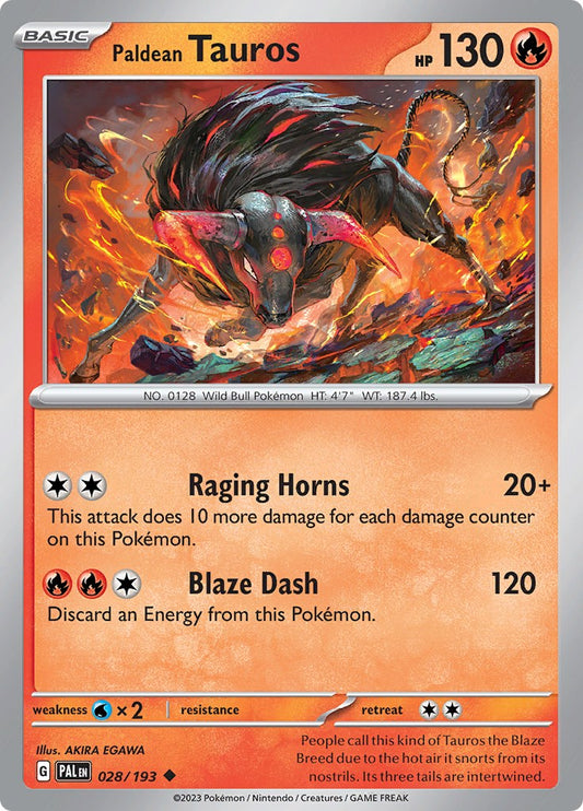 Paldean Tauros - 028/193 [PAL - 028]