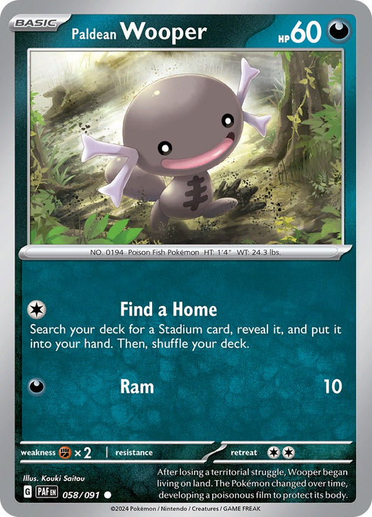 Paldean Wooper - 058/091 [PAF - 058]