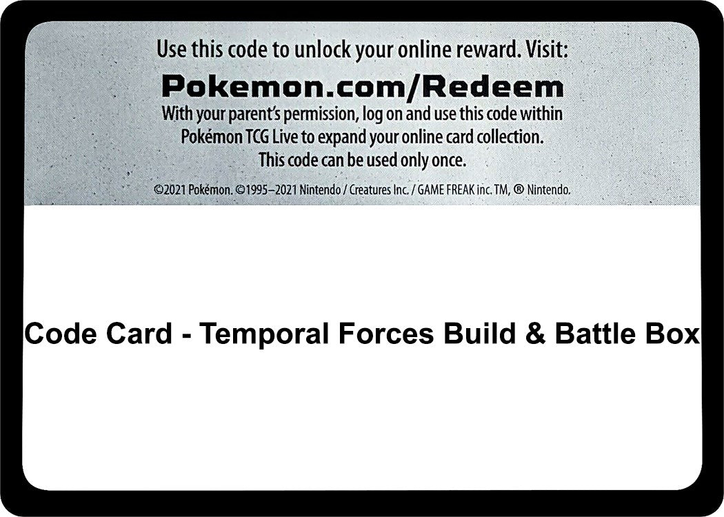 Code Card - Temporal Forces Build & Battle Box [TEF - 000]