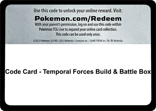 Code Card - Temporal Forces Build & Battle Box [TEF - 000]