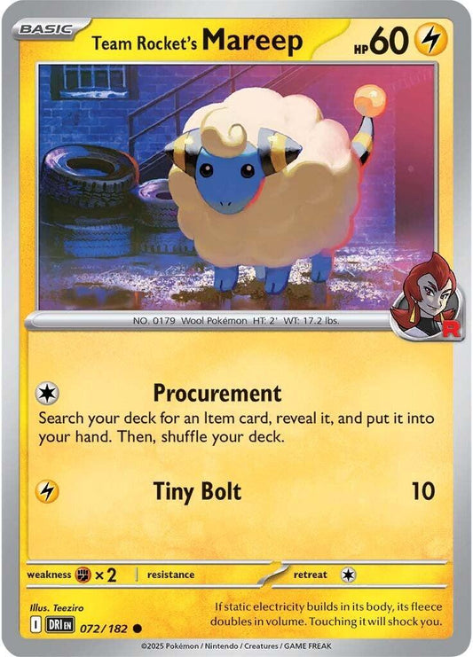 Team Rocket's Mareep [DRI - 072]