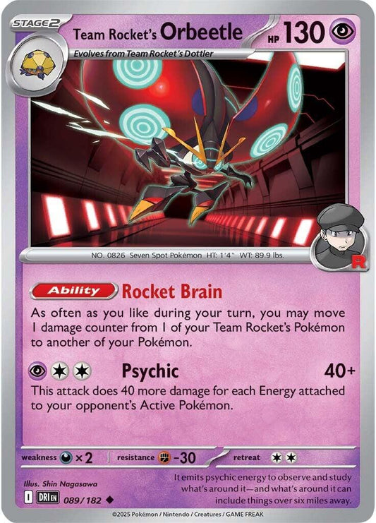Team Rocket's Orbeetle - 089/182 [DRI - 089]