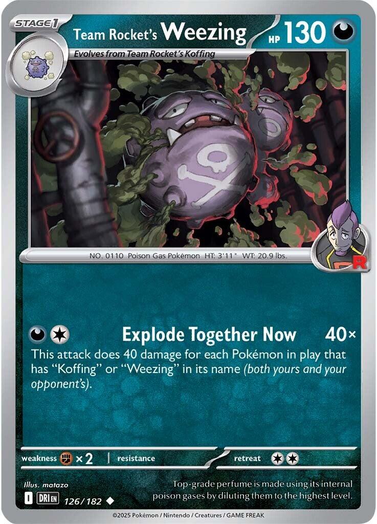 Team Rocket's Weezing - 126/182 [DRI - 126]