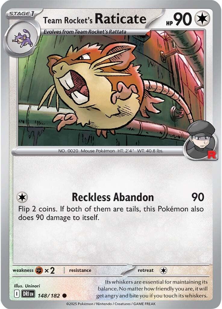 Team Rocket's Raticate - 148/182 [DRI - 148]