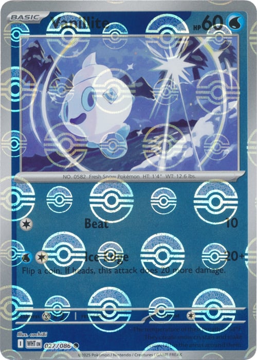 Vanillite (Poke Ball Pattern)