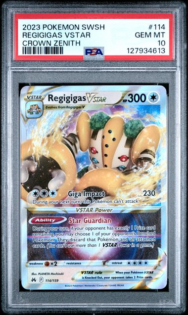 REGIGIGAS VSTAR - 2023 SWSH CROWN ZENITH - PSA 10 💎