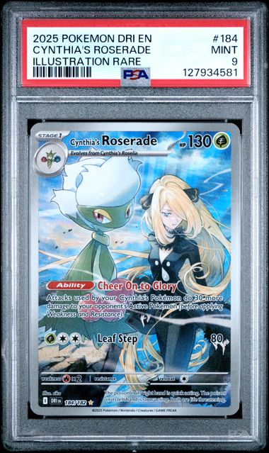 CYNTHIA'S ROSERADE - 2025 SV DESTINED RIVALS 184 - PSA 9